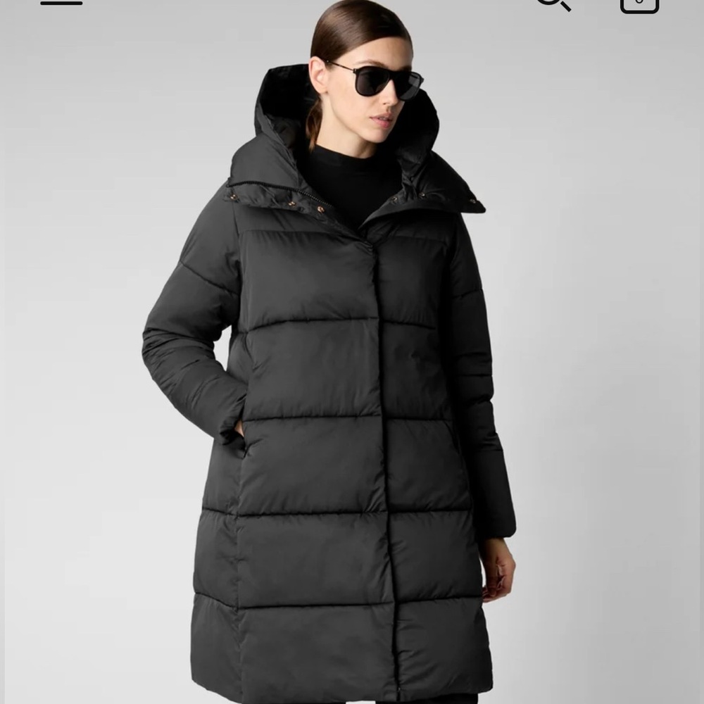 NWT $498 Save the Duck Sibyl Long Puffer Jacket Women’s Small
